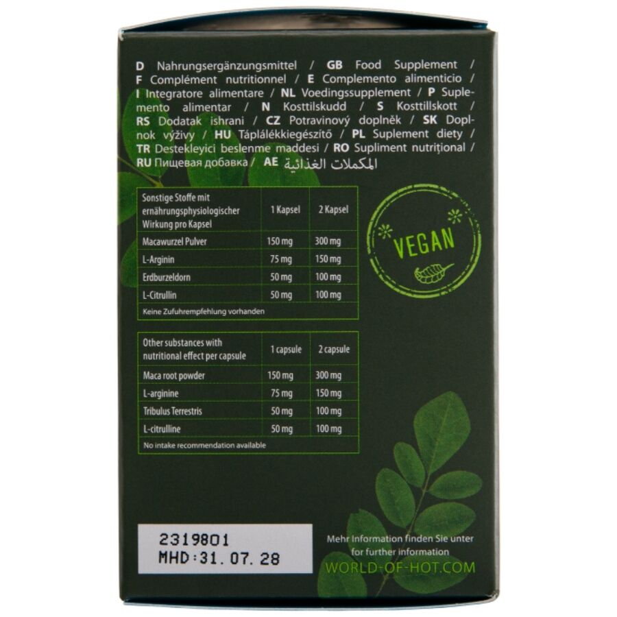 HOT - Moringa Men Kapseln Mann 60 Einheiten
