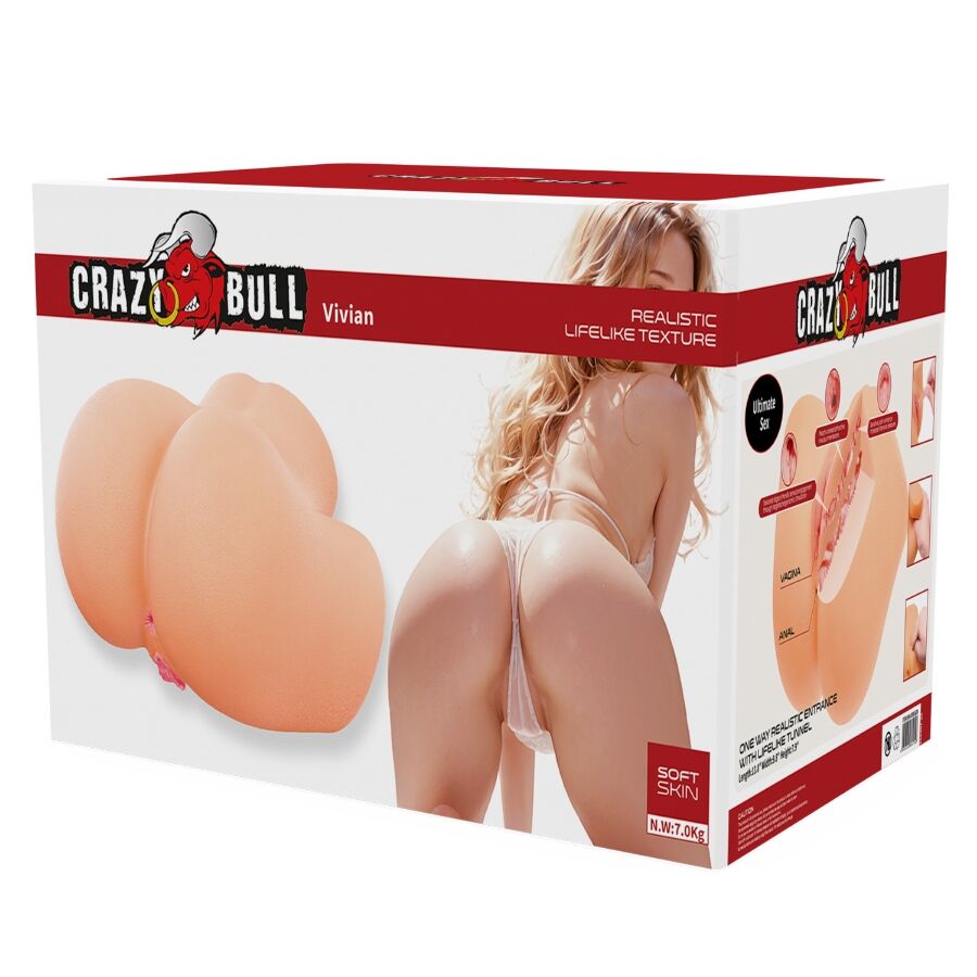 CRAZY BULL - VIVIAN realistische weibliche Hinterseite mit Vagina und Anal 7 kg