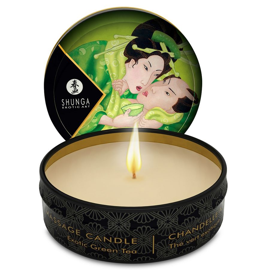 SHUNGA - MINI CARESS BY CANDLELIGHT Massagekerze T Grün 30 ml