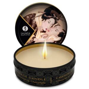 SHUNGA - MINI CARESS BY CANDELIGHT Schokoladenmassagekerze 30 ml