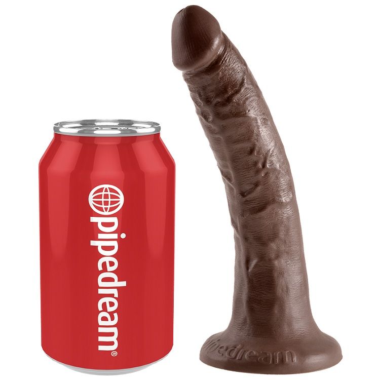 KING COCK - 7 Dildo Schokolade 17,8 cm