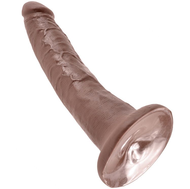 KING COCK - 7 Dildo Schokolade 17,8 cm