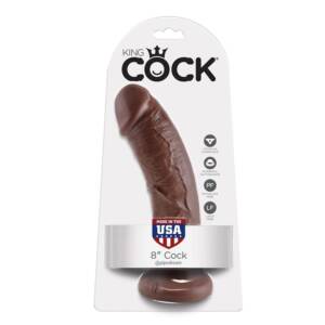 KING COCK - 8 HAHN BRAUN 20,3 CM