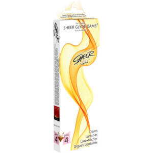 SHEER GLYDE - DAMS LATEXLAMINAS ORALSEX BEERE