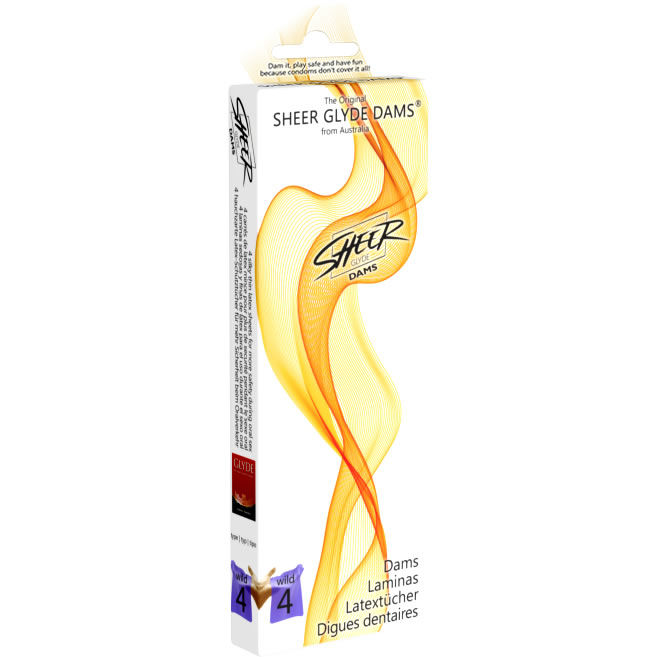 SHEER GLYDE - DAMS LATEXLAMELLEN ORALSEX WILDE BROMBEEREN