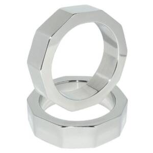 METAL HARD - Penis- und Hodensackring 45 mm