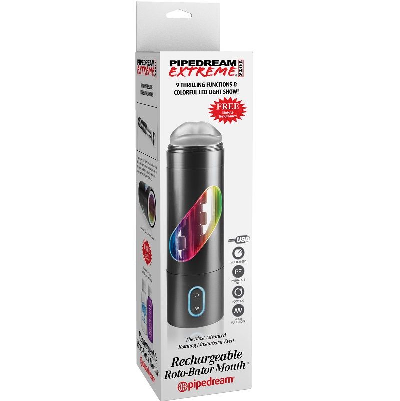 EXTREME TOYZ - ROTO BATOR USB männlicher Masturbator Mund