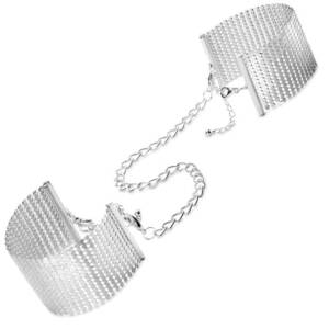 BIJOUX - DÉSIR MÉTALLIQUE Silbermetallische Handschellen