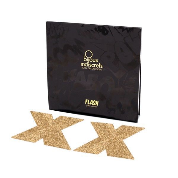 FLASH CROSS GOLD Nippelabdeckungen