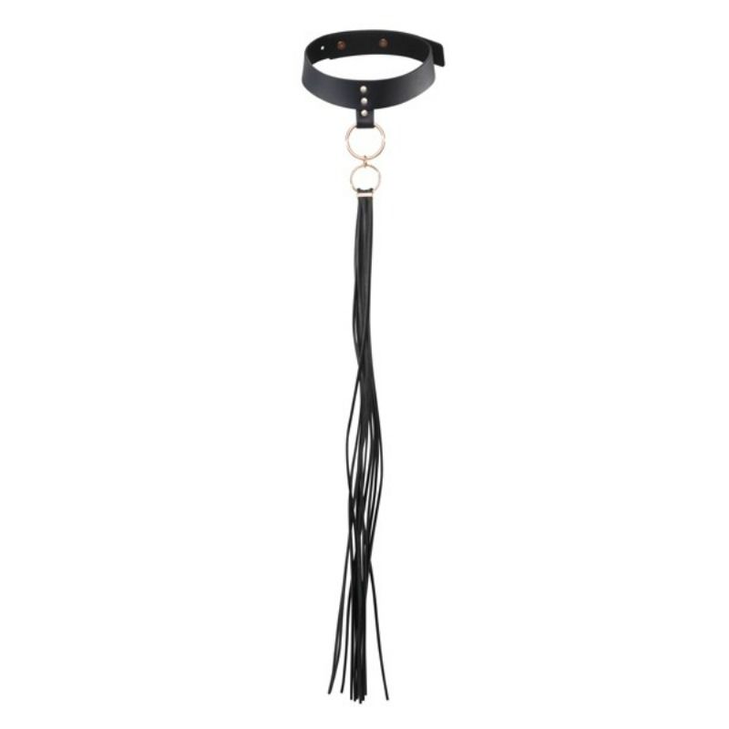 BIJOUX INDISCRETS MAZE - Quasten-Choker Schwarz