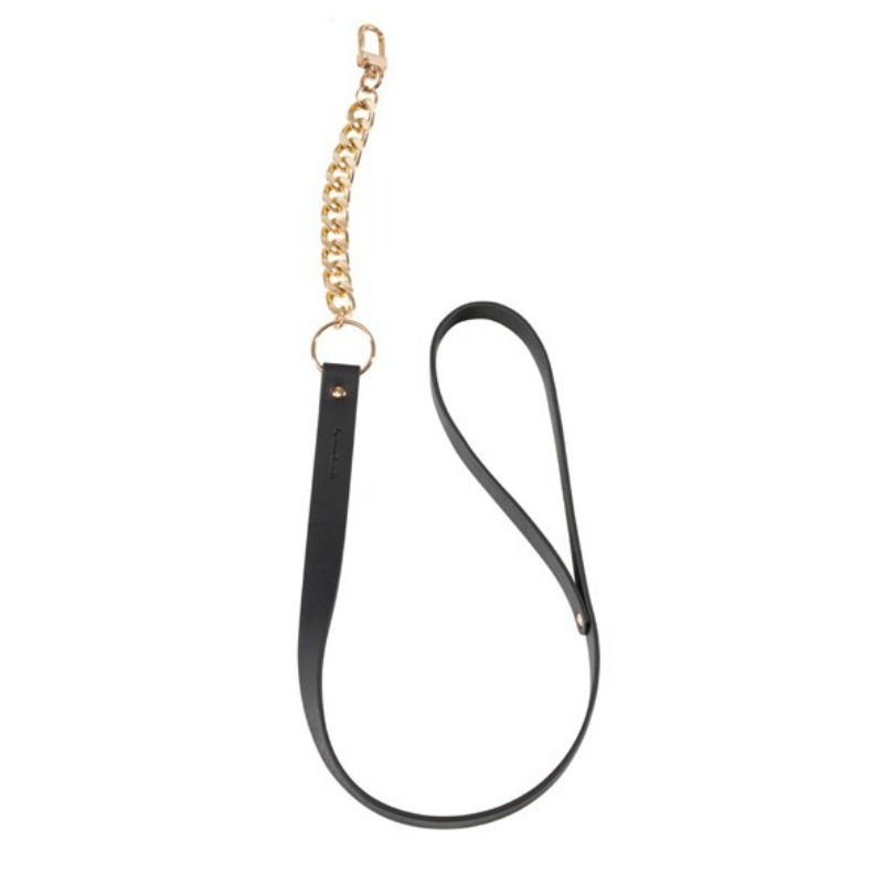 BIJOUX INDISCRETS MAZE - Schwarze Halskette mit Riemen