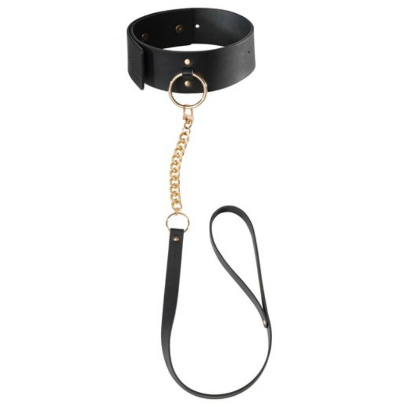 BIJOUX INDISCRETS MAZE - schwarze Halskette mit Riemen
