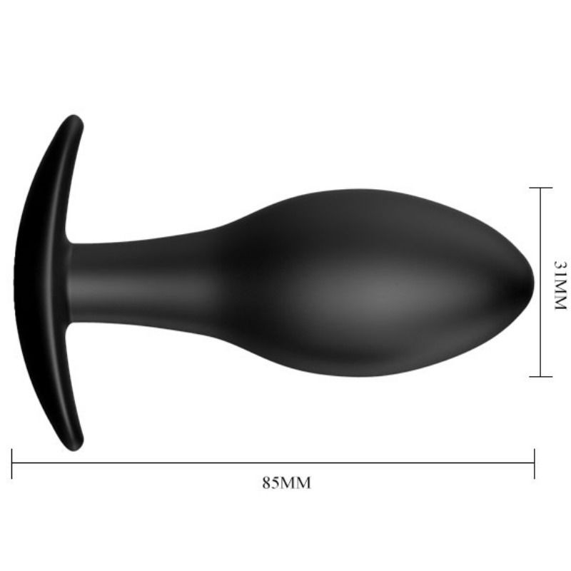 PRETTY LOVE - Analplug Silikonanker 8,5 cm Schwarz