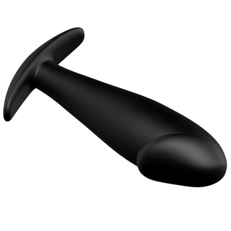 PRETTY LOVE - Silikon Analplug Penisform und 12 Vibrationsmodi Schwarz
