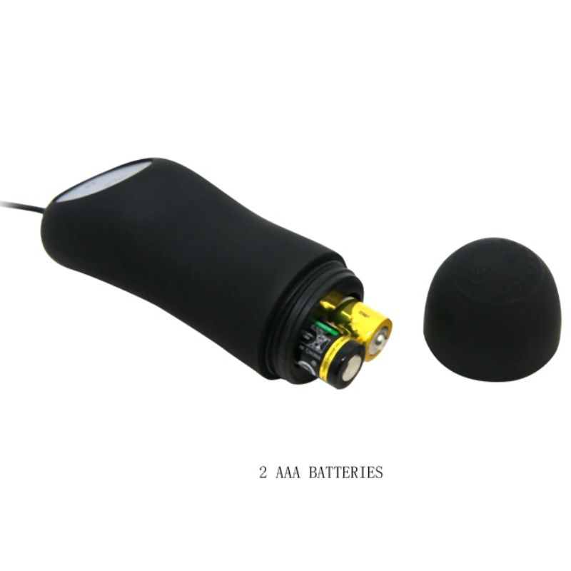 PRETTY LOVE - Silikon-Analplug 12 Vibrationsmodi Schwarz