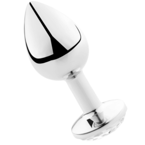 ANALPLUG AUS TRANSPARENTEM ALUMINIUM, 7 CM