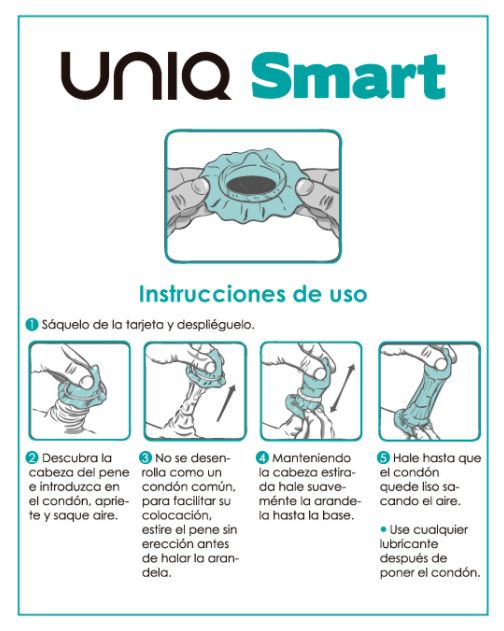 UNIQ - SMART LATEX FREIE VOR-EREKTIONSKONDOME 3 STÜCK
