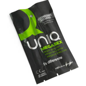 UNIQ - MEGASEX LATEXFREIE EMPFINDLICHE KONDOME 3 STÜCK