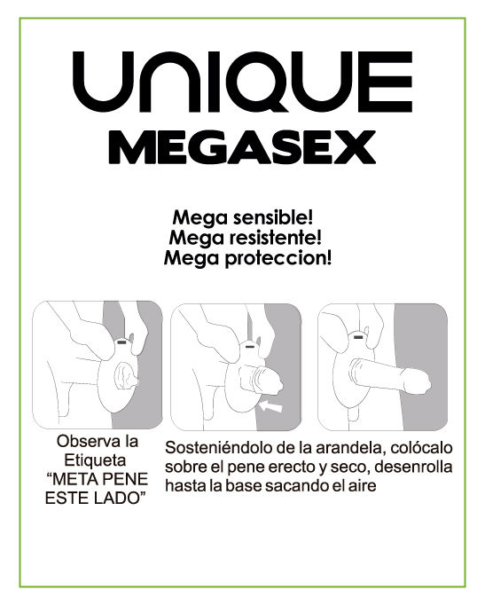 UNIQ - MEGASEX LATEXFREIE EMPFINDLICHE KONDOME 3 STÜCK