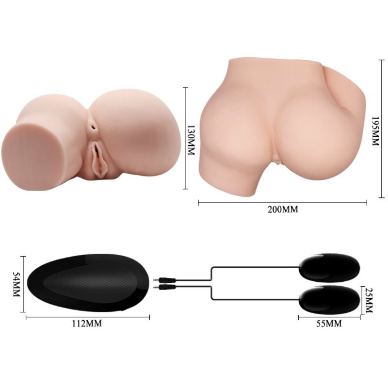 CRAZY BULL - Hintern mit realistischer Vagina und Anus und Vibration