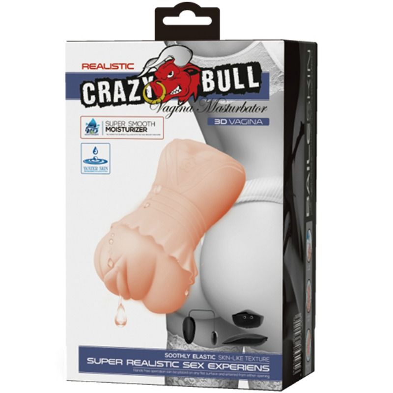 CRAZY BULL - WASSERHAUT VAGINA MASTURBATOR MIT VIBRIERENDEN KUGELN
