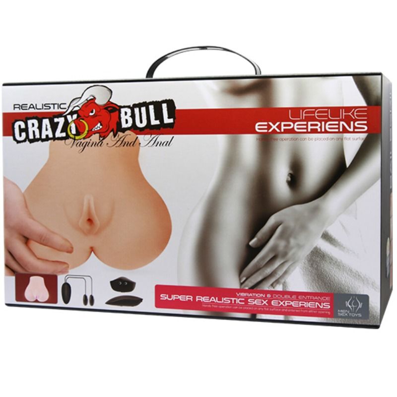 CRAZY BULL - Realistische Vagina und Anus mit Vibrationsposition 7