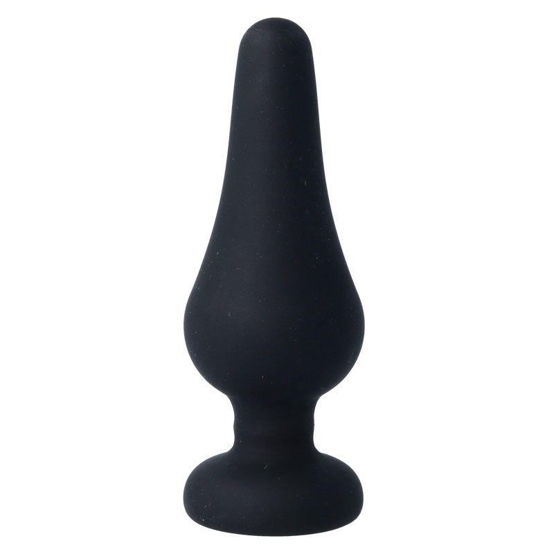 INTENSE - Analplug PIPO L schwarzes Silikon 13 cm