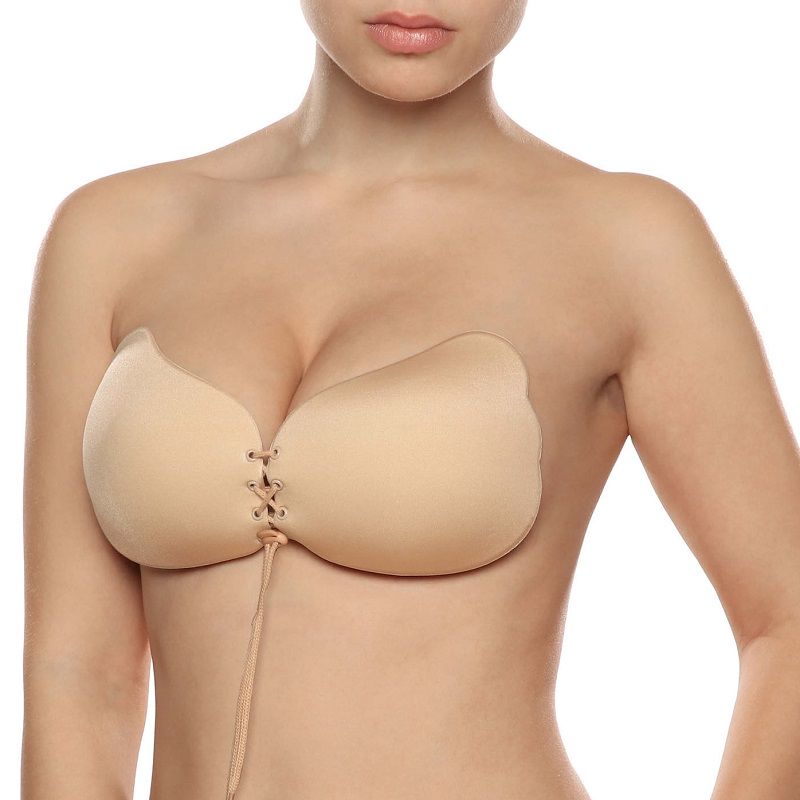 BYE-BRA - Spitzen-Push-Up-BH Beige Cup C