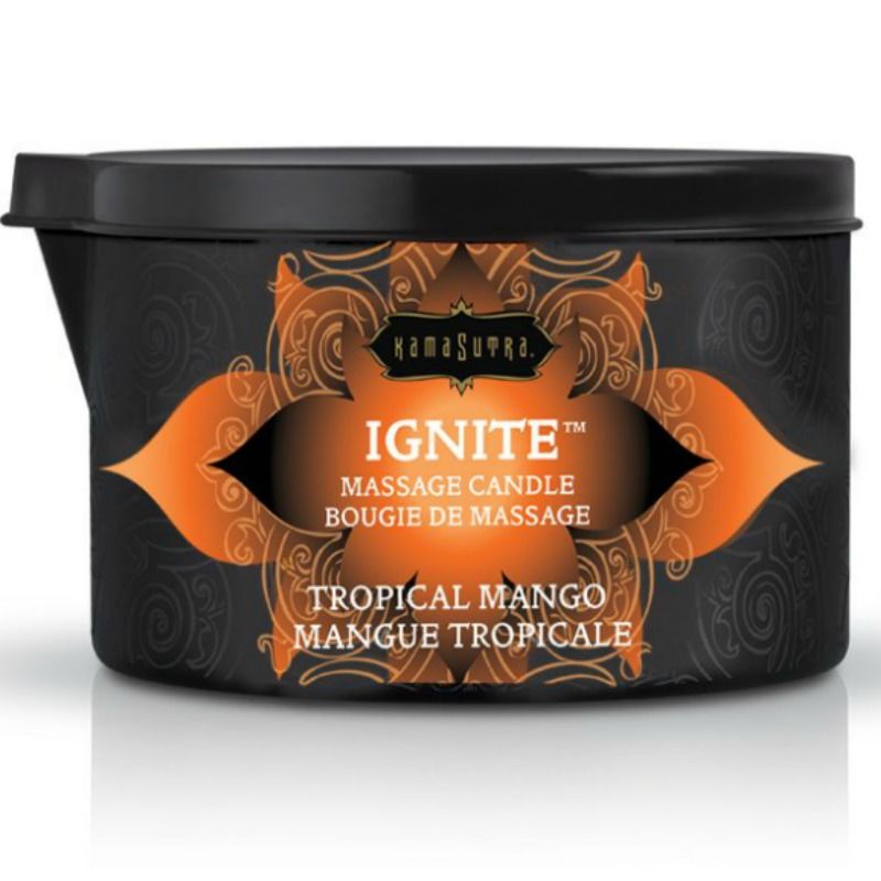 KAMASUTRA - MASSAGEKERZE MIT TROPISCHEM GRIFF 170 G