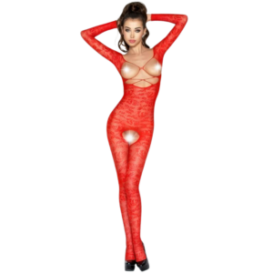 PASSION - WOMAN BS031 Roter Bodystocking, Eine Größe