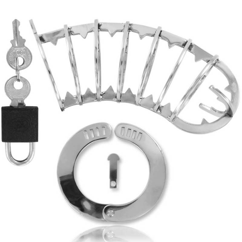 METAL HARD - Peniskäfig mit Sicherheitsschloss 14 cm