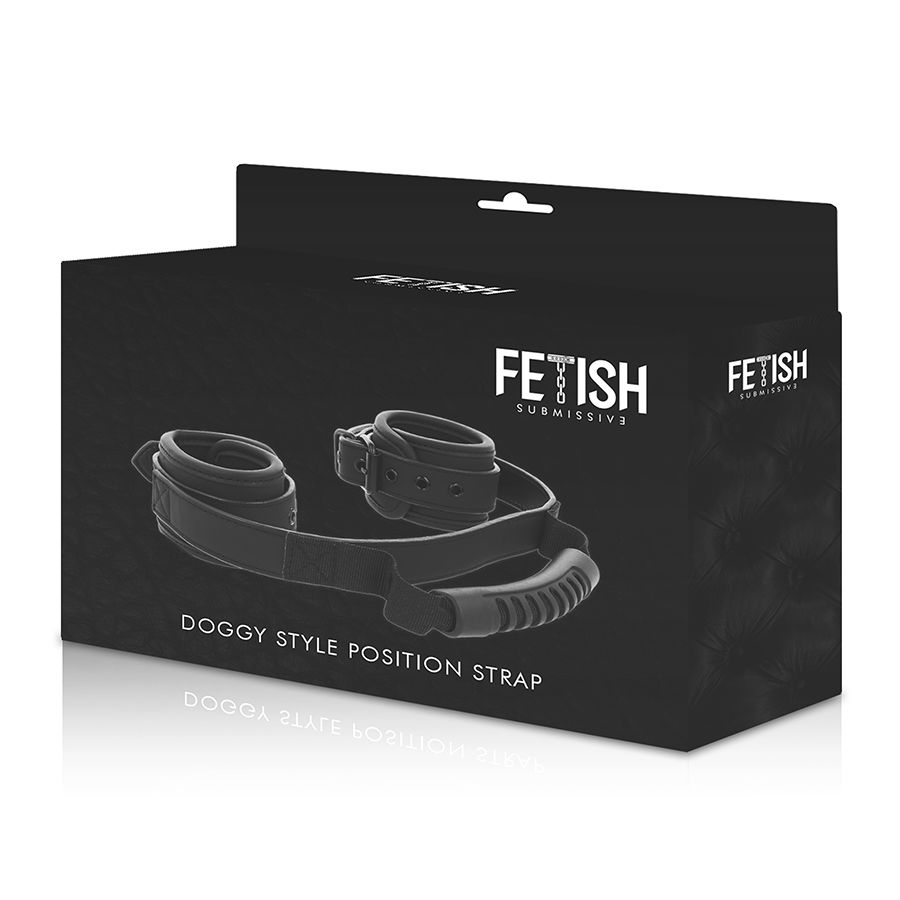 FETISH SUBMISSIVE - Handschellen mit Neopren-Futter und Griff