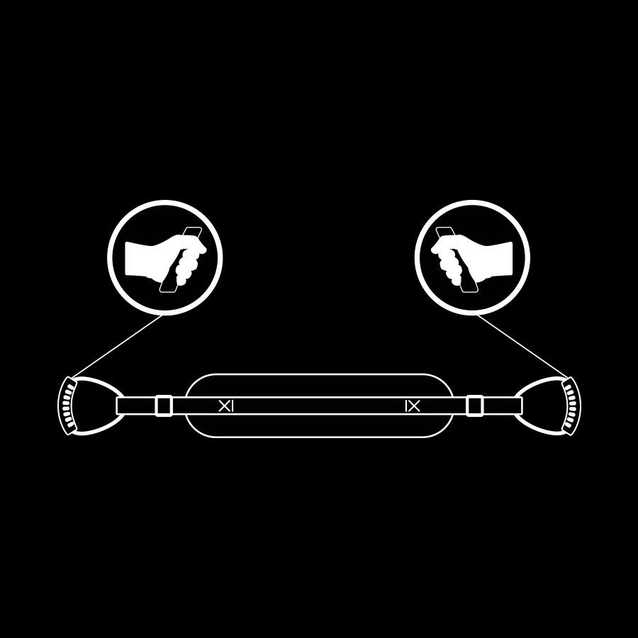 FETISH SUBMISSIVE - Hunde-Harness mit Neopren-Futter