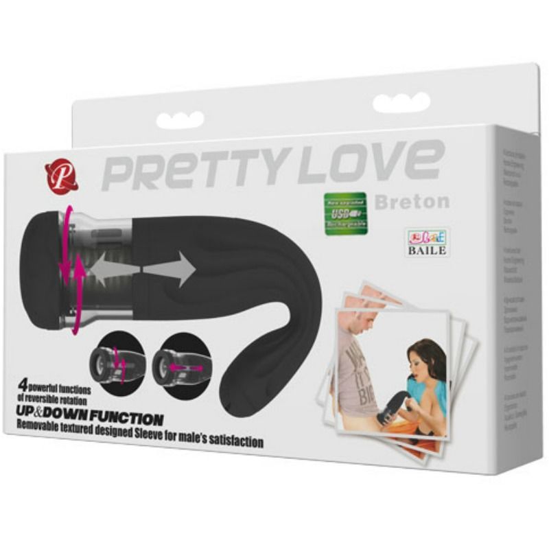 PRETTY LOVE - BRETON MULTIFUNKTIONS-MASTURBATOR WIEDERAUFLADBAR