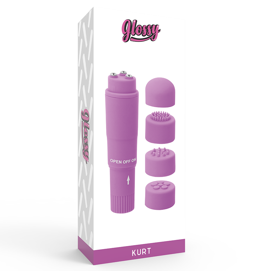 GLOSSY - Kurt Pocket Massager Lila