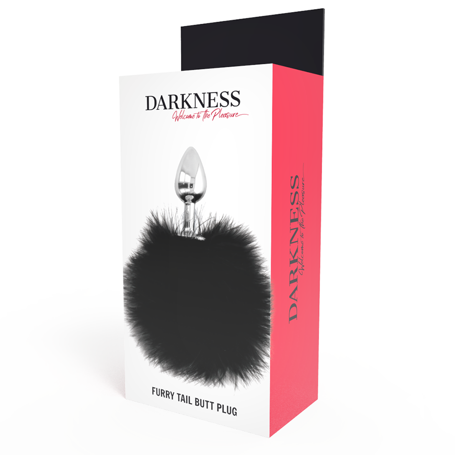 DARKNESS - EXTRA ANALPLUG MIT SCHWANZ SCHWARZ 7 CM