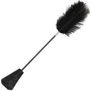 DARKNESS - Schwarze Liebesfeder-Peitsche 56 cm
