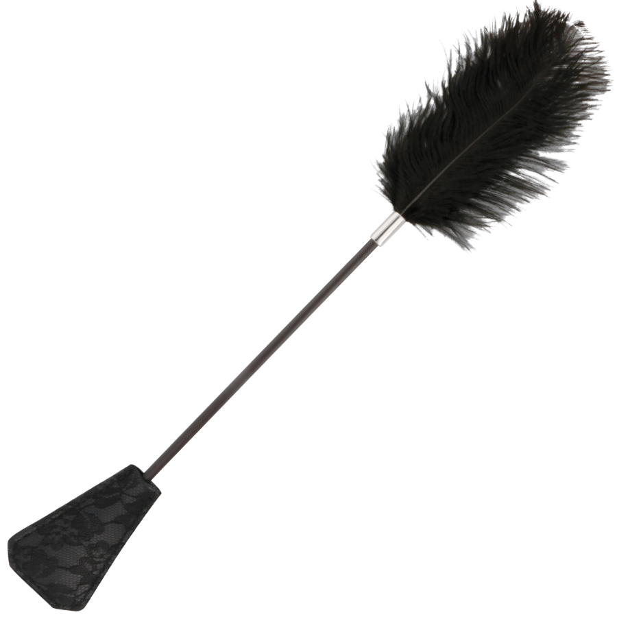 DARKNESS - Schwarze Liebesfeder-Peitsche 56 cm