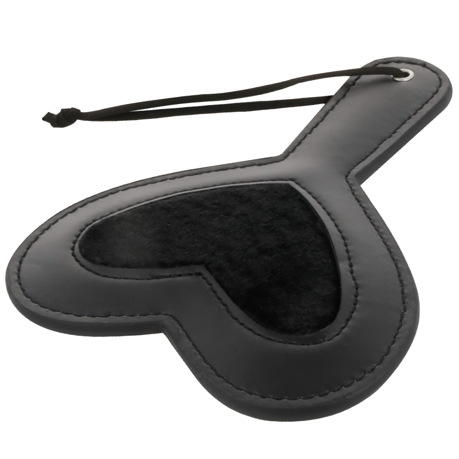 DARKNESS - schwarzes Fetisch-Love-Velours-Paddel