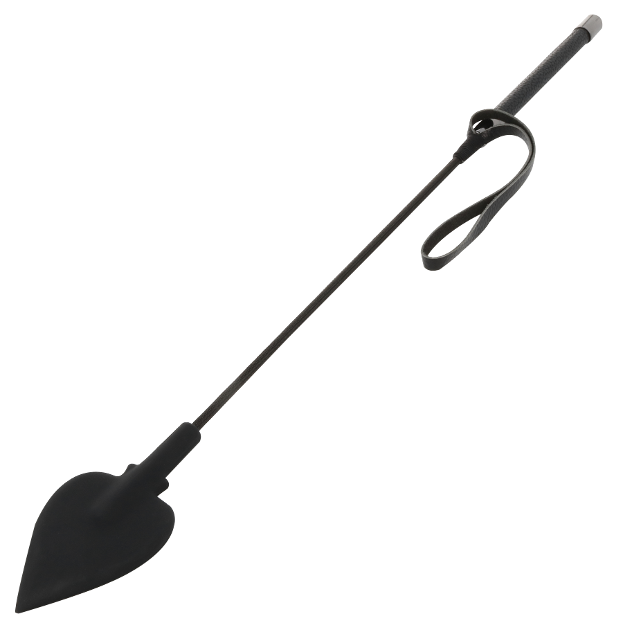 DARKNESS - Schwarze Silikon-Peitsche 60 cm
