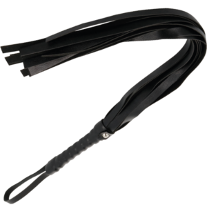 DARKNESS - schwarze Bondage-Peitsche 45 cm