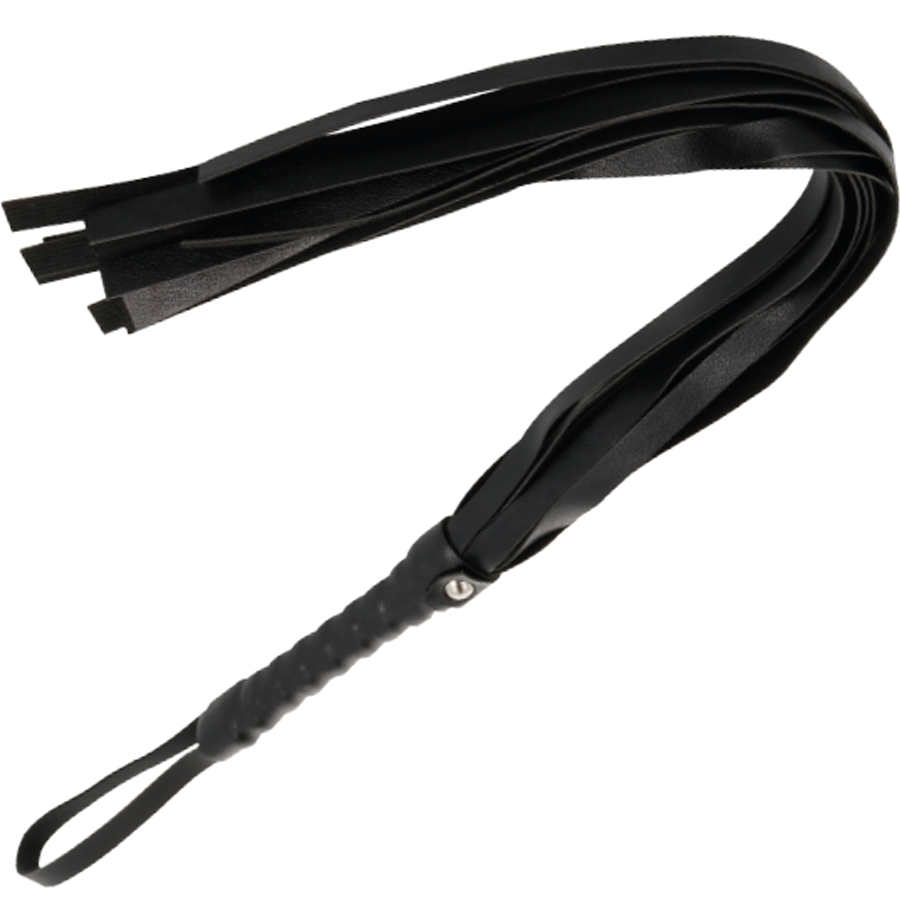 DARKNESS - schwarze Bondage-Peitsche 45 cm