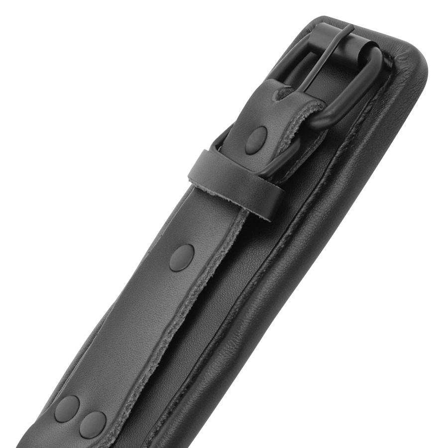 DARKNESS - Verstellbare Handschellen aus schwarzem Leder
