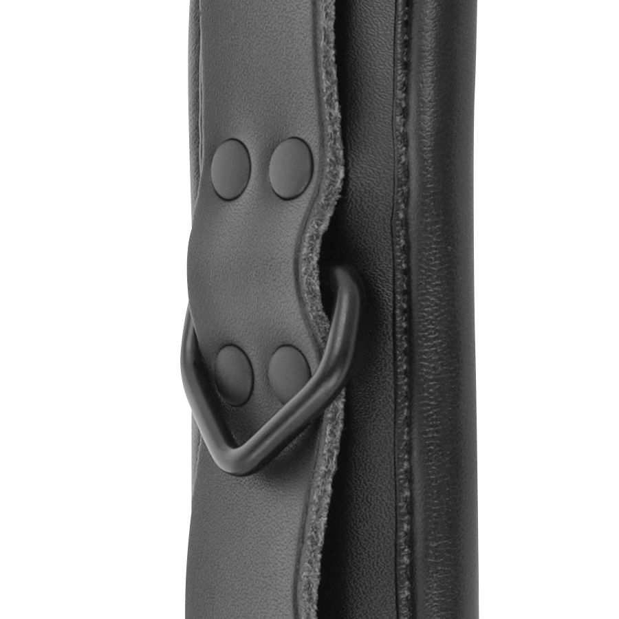 DARKNESS - Verstellbare Handschellen aus schwarzem Leder