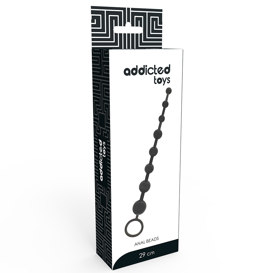 ADDICTED TOYS - Analperlen 29 cm Schwarz
