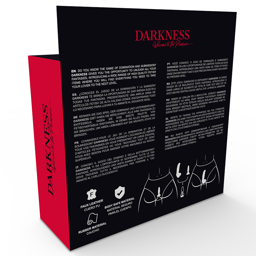 DARKNESS - Höschenset mit Plug und wechselbarem Dildo