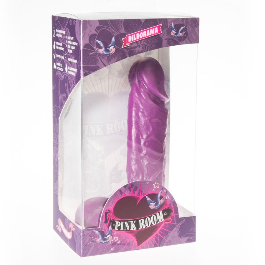 PINK ROOM - AMADEO realistischer Dildo Lila 15,5 cm