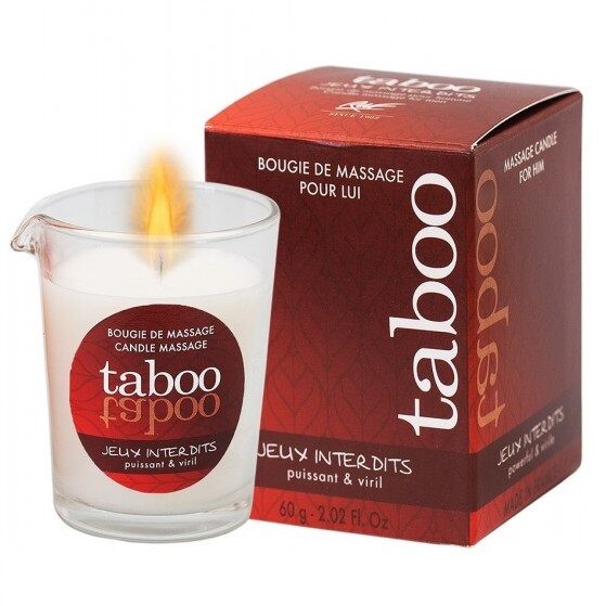 RUF - TABOO-MASSAGEKERZE FÜR IHN JEUX INTERDITS WILD LICHTEN AROMA