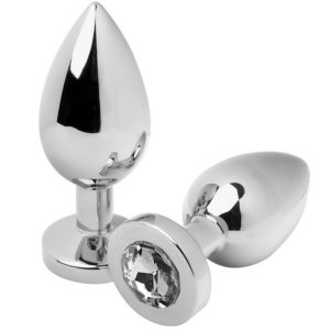 METAL HARD - Analplug Diamant Transparent Klein 5,71 cm