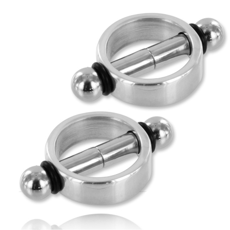 METAL HARD - Magnetische Nippelklemmen Paar